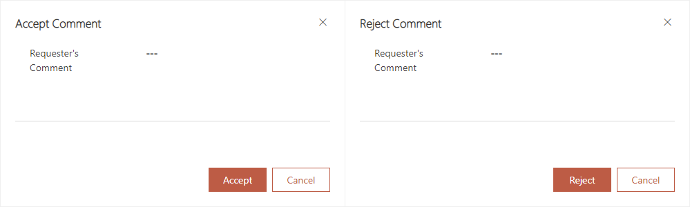 Accept And Reject Dialogs